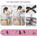 Toddler Booster Seat for Dining Table,4 Inches Washable Double Safer Straps Non-Slip Bottom Booster Seat for Kids, Portable Travel High Density Sponge Detachable Increasing Cushion for Child... by TinyTreasures Baby Boutique