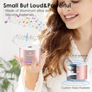Mini Bluetooth Shower Speaker, IPX6 Waterproof Speaker, with RGB Lights, Mic, Portable Silicone Lanyard, Suction Cup, Clear Sound&Rich Bass, 12h Playtime, Small Pink Gifts for Girls Women by TinyTreasures Baby Boutique