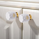 2 Pack Door Knob Safety Cover for Kids, Door Knob Cover, Screw Thread Design, Doors Knobs Child Proof Locks, Reusable and Reliable, for Toddler Baby Safety Doors Handle Covers (White) by TinyTreasures Baby Boutique