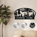 Personalized Hunting Metal Signs Outdoor - Custom Deer Antler Wall Art, Last Name Signs for Home, Rustic Cabin & Lodge Decor, Housewarming Gifts - MADE IN USA by CozyNest Decor