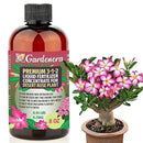 Premium Liquid Desert Rose Plant Fertilizer - 3-1-2 Concentrate for Indoor Plants and Flowers by Gardenera | Organic Plant Food for Desert Roses - 8oz by GreenHaven Gardens