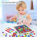 Wooden Montessori Math Counting Hundred Board Toys, 1-100 Consecutive Numbers Learning & Educational Game Toy for Kids Toddlers 3 Year Old with Storage Bag by TinyTreasures Baby Boutique
