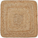 REDEARTH · Cube Pouf Foot Stool Ottoman - Jute Braided Pouffe Poof Accent Sitting Footrest for The Living Room, Bedroom, Nursery, Patio, Lounge - Set of 2 (14.5”x14.5”x16”; Natural Olive) by CozyNest Decor