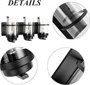 Bathroom Vanity Light Fixtures,Rustic Matte Black Vanity Lights 3 Bulb,Industrial Bathroom Light 3 Pack(Bulbs not Included) by CozyNest Decor