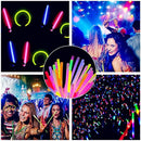 Glow Fever Glow Sticks Bulk 200ct Premium Glow in The Dark Light Up with Lanyards, for Party Supplies, Party Favors, Birthday, Halloween, Super Bright, Lasts Up to 12 hrs by TinyTreasures Baby Boutique