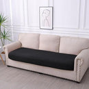 hyha Waterproof Couch Cushion Covers for Pets, Non Slip Sofa Seat Cover for Dogs Washable, Soft Thick Stretch Jacquard Fabric, Sofa Slipcovers with Elastic Bottom (1 Piece for Large, Black) by CozyNest Decor
