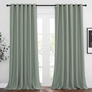 NICETOWN Room Darkening Curtains and Drapes for Window 95" L - Triple Weave Energy Saving Thermal Insulated Solid Grommet Blackout Panels for Patio (80" Wide per Panel, 2 Panels, Sage Green) by TinyTreasures Baby Boutique