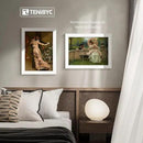 12x16 Picture Frame 3 pk - White Woodgrain, HD Tempered Glass, Wall Gallery Photo Frame by CozyNest Decor