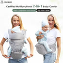FRUITEAM Baby Carrier Newborn to Toddler - Safety-Certified Waist Stool with Hip Seat, Ergonomic 6-in-1 Baby Carrier with Head Support, Great for Travel and Outdoor Activities by TinyTreasures Baby Boutique
