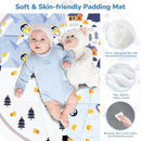 Baby Play Mat Tummy Time Mat with Exclusive Foldable Design, Stage-Based Skill Development Activity Gym Mat, Machine Washable Play Mat for Baby Girl with Gift Package by TinyTreasures Baby Boutique