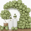 RUBFAC 129pcs Sage Green Balloons Different Sizes 18 12 10 5 Inch, Olive Green Latex Balloon Garland Arch Kit for Birthday Party Graduation Baby Shower Wedding Safari Jungle Balloon Decoration by TinyTreasures Baby Boutique