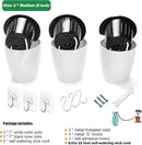 3 Pack Self Watering Wall Hanging Planter Pots Vertical Garden Window Hang Mount Indoor Outdoor Plant Flower Basket for Kitchen Herbs Balcony Railing Shelf Fence Bedroom Trellis Decor Modern White Box by CozyNest Decor