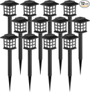 GIGALUMI Solar Outdoor Lights,12 Pack LED Solar Lights Outdoor Waterproof, Solar Walkway Lights Maintain 10 Hours of Lighting for Your Garden, Landscape, Path, Yard, Patio, Driveway by GreenHaven Gardens