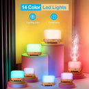 YIKUBEE Oil Diffuser with Essential Oils Set, 500ml Diffuser, 6x10mL Essential for diffusers for Home, Aromatherapy Humidifier, Diffusers for Essential Oils Large Room by CozyNest Decor