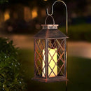2 Pack Solar Lantern Outdoor Waterproof Garden Decor Hanging Lanterns Birthday Gifts for Women Mom 11" LED Flickering Flameless Candle Christmas Table Lights for Yard, Patio, Porch, Backyard by GreenHaven Gardens