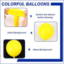 140pcs Yellow Round Balloons Different Sizes 18 12 10 5 Inch Latex Balloons for Arch Decoration Party Balloon Kit for Graduation Birthday Party Wedding Balloon Baby Shower Decoration by TinyTreasures Baby Boutique