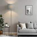 Ambimall 60'' Modern Floor Lamp with Shade, Tall Lamps for Living Room, Bedroom, Office, Dining Room, Gray Shade with Deep Gray Pole(Without Bulb) by CozyNest Decor