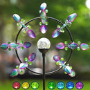 Large Solar Wind Spinner Outdoor, Metal Wind Sculpture Kinetic for Patio Garden Yard Decor, Gift for Family or Friends by CozyNest Decor