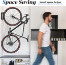 Goovilla Swivel Bike Wall Mount 1 Pack, Space Saving Bike Hangers for Garage with Screw and Easy Installation, Metal Vertical Bike Rack Wall Mount Holds up to 66.2lbs with No-scratch Protection, Black by GreenHaven Gardens