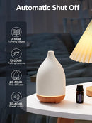 InnoGear Oil Diffuser, 150ML Ceramic Diffuser for Essential Oils Handcrafted Aromatherapy Diffuser Ultrasonic Cool Mist Humidifier with 2 Mist Modes Waterless Auto Off for Room Office, White by TinyTreasures Baby Boutique