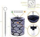 RGB Solar Lanterns Outdoor Waterproof Hanging Solar Lights Gifts for Men Women Metal Decorative LED Lanterns for Yard, Patio, Lawn, Tabletop, Pathway, Landscape, Garden Decor Fan Style(1 Pack) by GreenHaven Gardens