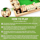 ropoda Shut The Box Game, Upgraded 12 Numbers Wooden Board Games for Adult and Kids, Shut The Box Dice Game -Addition Training, Fun for Family Game Night by TinyTreasures Baby Boutique