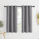 NICETOWN Room Darkening Kitchen Curtains - Window Treatment Thermal Insulated Grommet Light Blocking Curtains & Drapes for Bedroom/Cafe (Silver Grey, 2 Panels, 34 by 50) by TinyTreasures Baby Boutique