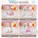 Activity Gym, Baby Play Gym Mat for Toddlers, 0-18 Months Tummy Time Play Mats, Infant Play Gym with Detachable Toys for Sensory Exploration and Motor Skill Development, PM2407 by TinyTreasures Baby Boutique