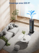 8L Smart Humidifiers for Bedroom Large Room, 2.1Gal Cool Mist Top Fill Diffuser Ambient Light, App & Remote Control, 3 Mist Modes, Quiet Humidifier for Home Office Plant (Black) by TinyTreasures Baby Boutique