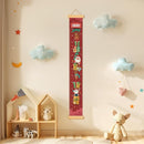 Personalized Name Growth Chart Wall Decor for Kids – Canvas Removable Height Chart Measuring Ruler 59" x 7.9" （Santa Claus Gifts） by TinyTreasures Baby Boutique