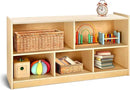 wingyz Wooden Storage Cabinet, 5-Section Montessori Bookshelf, Kids Toy Storage Organizer Book Shelf for Kids Rooms, Classroom, Playroom, Nursery, Preschool Book Shelves by CozyNest Decor