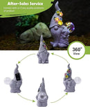 Nacome Solar Funny Gnome Statue for Garden: Outside Decor with Blow Bubbles Ball Lights Clearance for Yard Art Lawn Ornaments Porch Patio Balcony - Birthday Gifts for Grandma Mom Women by GreenHaven Gardens