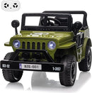 Ride on Truck Car, 12V Electric Ride on Car with Remote Control, MP3, LED Lights, Suspension System, Double Doors, Safety Belt, Ride-on Toy for Kids Aged 3-8 Years by TinyTreasures Baby Boutique