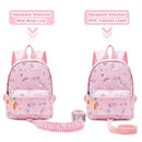 Accmor Toddler Backpack Leash with Anti Lost Wrist Link, Cute Mini Child Walking Harnesses Keep Kids Close Back Pack Rope Tether Rein for Baby Boys (Pink/Unicorn) by TinyTreasures Baby Boutique