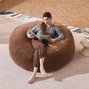 Bean Bag Chair 5Ft, Memory Foam Filled, Large Beanbag Chairs for Adults and Teens, Soft Sofa with Removable Flannel Cover, Round Couch for Living Room Bedroom College Dorm (Coffee, 5FT-60×60"×24") by CozyNest Decor