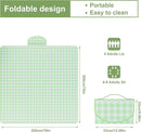 UDEAR Foldable Picnic Blanket,80"x80" Waterproof, Sandproof, Portable with Tote Bag for Beach, Park, Camping, and Travel,Green Plaid by TinyTreasures Baby Boutique