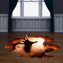 Scary Halloween Floor Decals 3D Stickers for Wall, Ghost Hand Scratching Art Decorations, Removable Vinyl Decor Posters for Bar Pub Spooky Party Supplies by CozyNest Decor