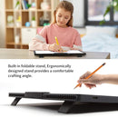Rechargeable A4 Light Box with Padded Case,led Light pad with Built-in Stand & Clip,6 Levels of Brightness lightbox for tracing,Diamond Painting.Light Table for Artists,Drawing,Sketching,Animation by TinyTreasures Baby Boutique