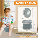 Travel Potty for Toddler, Portable and Foldable Toilet, Apply to Seat Emergency Toilet for Car, Camping, Outdoor, Indoor (grey, small) by TinyTreasures Baby Boutique