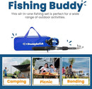 DaddyGoFish Kids Fishing Pole - Rod Reel Combo Tackle Box Starter Set - First Year Small Dock Gear Kit for Boys Girls Toddler Youth Age Beginner Little Children Junior Anglers Older Kids by TinyTreasures Baby Boutique