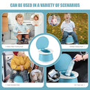 Portable Potty for Toddler Travel Foldable Potty Seat for Toddler Training Toilet for Kids Boys Girls Car On The Go Potty Travel Toilet Chair for Camping Park Indoor/Outdoor (Blue) by TinyTreasures Baby Boutique