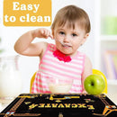 Construction Placemats Set of 6 Toddler Plastic Table Mats Dump Truck Place Mats Washable Vinyl Nursery Homeschool Table Decoration for Indoor Outdoor Party Kitchen Dining by CozyNest Decor