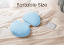 Pregnancy Pillow for Sleeping Memory Foam Pillow for Side Sleeper, Maternity Pillow Support for Back, Belly, HIPS for Pregnant Women, Portable and Adjustable Travel Wedge Pillows Cooling Blue by TinyTreasures Baby Boutique