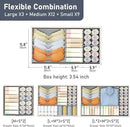 DIMJ Drawer Organizer Clothes 24 Pack - Foldable Baby Organizers and Storage & Dresser Organizer for Bedroom, Closet - Nursery Organization Dresser Dividers for underwear, Sock,Bra, Belt, Tie, Gray by CozyNest Decor