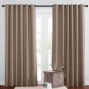 NICETOWN Insulated Blackout Curtains and Drapes - Energy Saving Thermal Insulated Solid Grommet Blackout Draperies for Sliding Glass Door/Patio (1 Pair, W80 x L84, Cappuccino) by TinyTreasures Baby Boutique