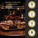 The Wine Savant Cigar Glasses Tray & Ash Tray, 4 Whiskey Cigar Glasses