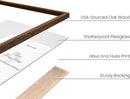Haus and Hues Photo Frame Set - Set of 6 Picture Frame Set, Bulk Picture Frames, Frame Collage for Wall, Gallery Wall Collage Picture Frames for Wall Picture Frame Pack (Three 8x10, Three 11x14 Walnut) by CozyNest Decor