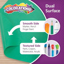 Colorations Dual Surface Paper Roll, Bright Green, 36" x 1000', Textured Paper, Classroom Craft & Art Supplies, Bulletin Board, Gift Wrapping, Chalkboard Wallpaper by TinyTreasures Baby Boutique