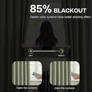 KEQIAOSUOCAI 90 Inch Light Sage Green Blakcout Curtains with Pinch Pleat,Room Darkening Energy Saving Insulated Soundproof Window Treatments for Bedroom/Closet(2 Panels, 40 x 90 Inch, Sage) by TinyTreasures Baby Boutique