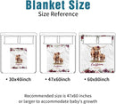 Custom Name Crib Bedding Set - Highland Cow Theme, Personalized Rose Floral Nursery Bedding 3-Piece Set– Soft Blanket, Fitted Sheet, Changing Pad Cover – for Newborns Girls Nursery Gifts by TinyTreasures Baby Boutique